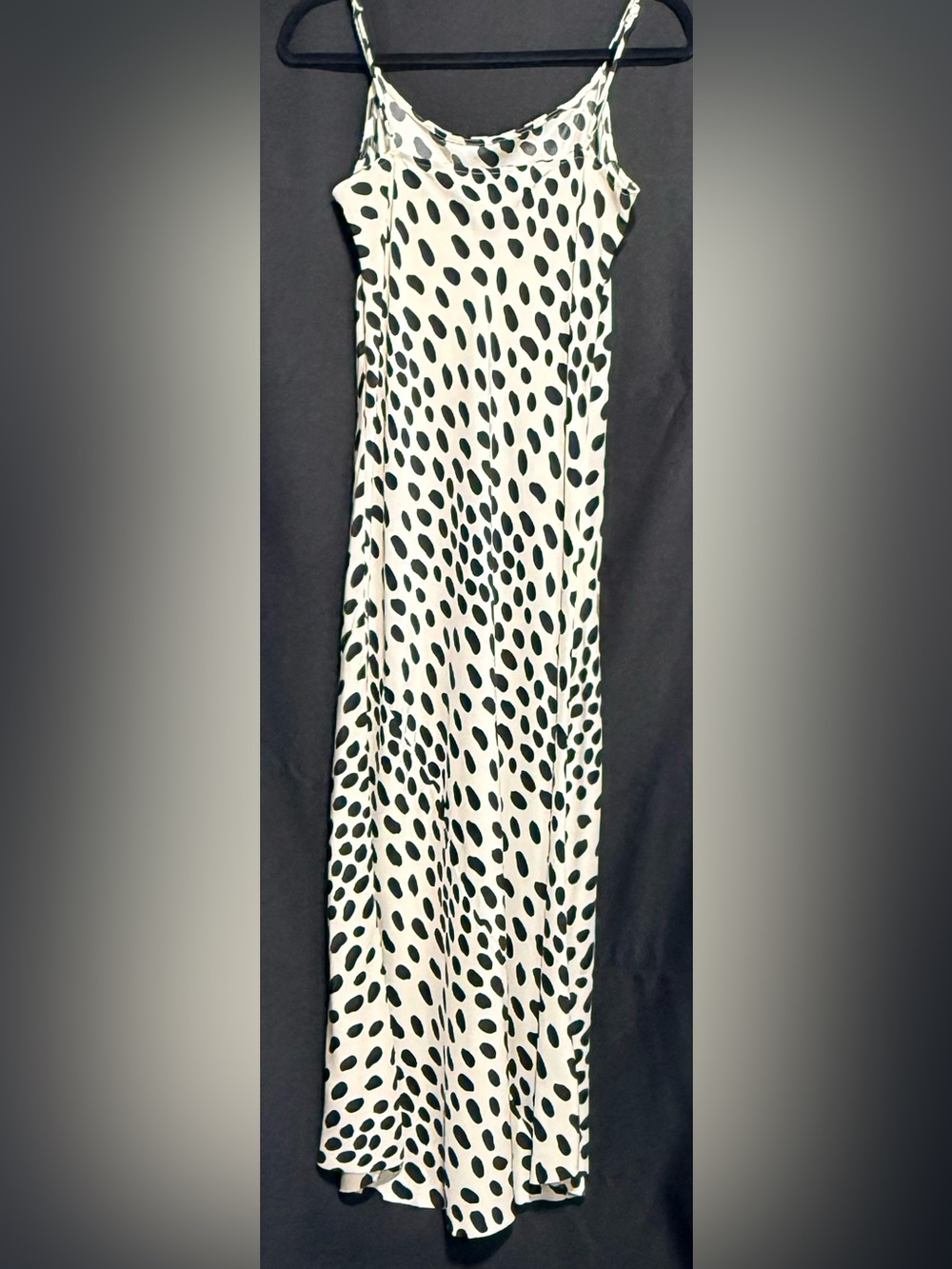 AYR Who’s She Dalmatian Print Silk Slip Dress Small - Picture 4 of 8